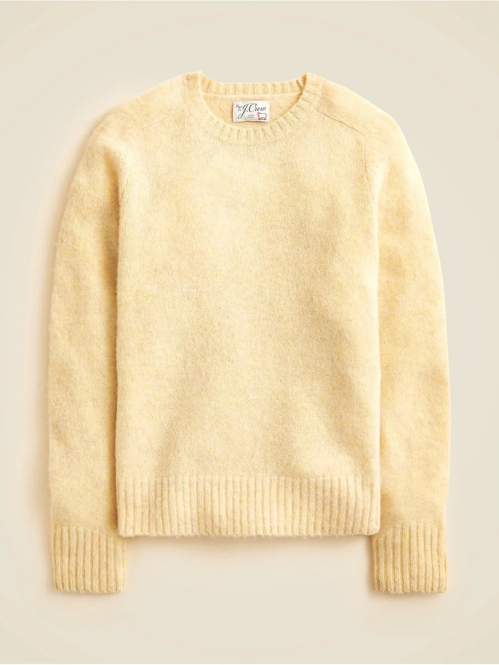 J.Crew Soft-washed 100% Wool Saddle-Sleeve Sweater